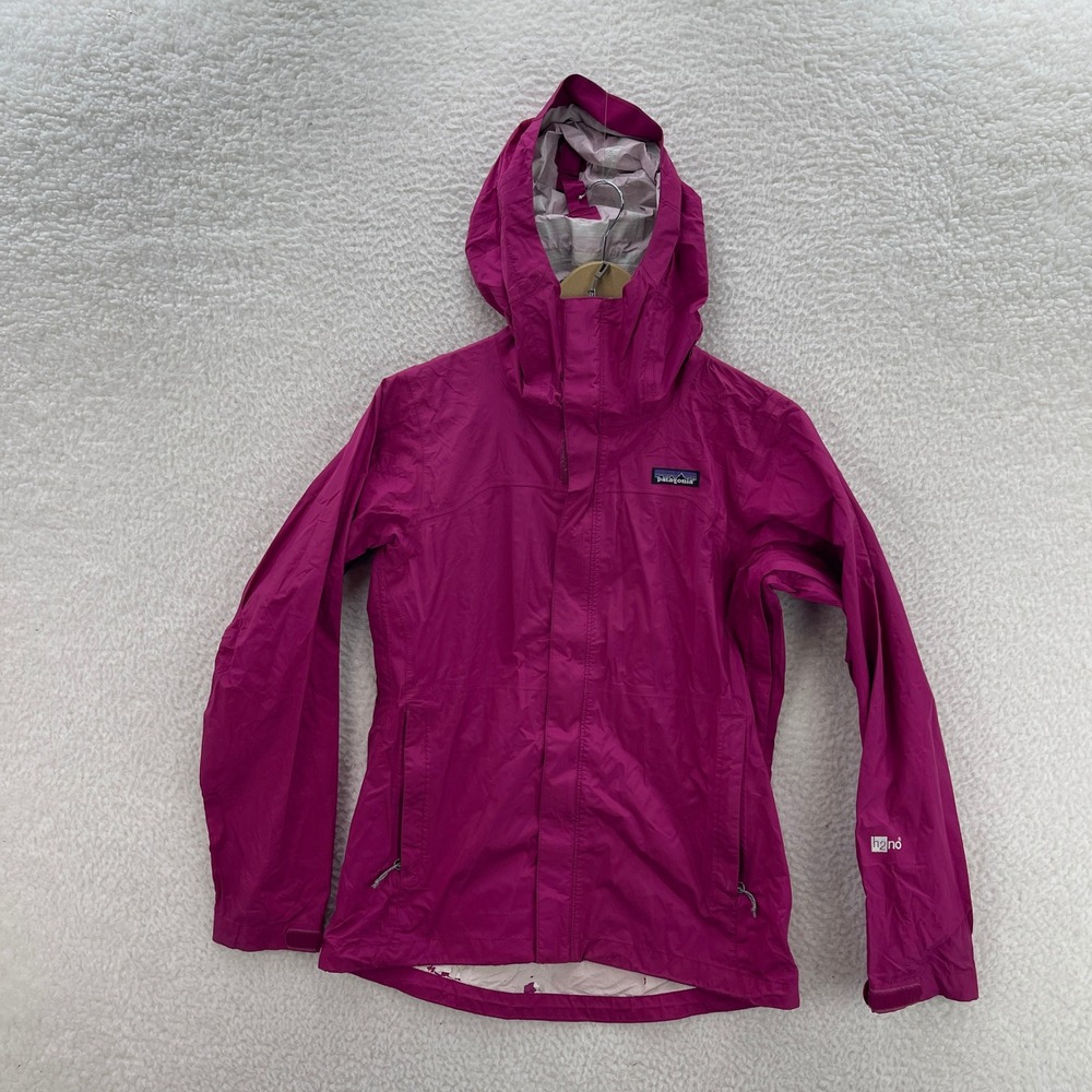 Patagonia Rain Jacket Womens XS Pink Torrentshell H2NO Coat Outdoor CRACKING